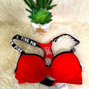 VS Pink Ultimate Racerback Push-Up Sport Bra